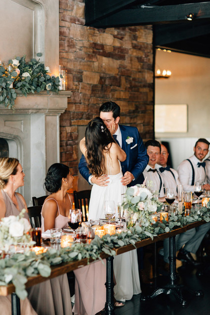 Romantic Canadian lake house wedding