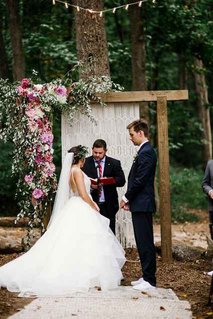 Bohemian wedding ceremony