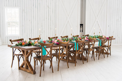 Tropical tablescape