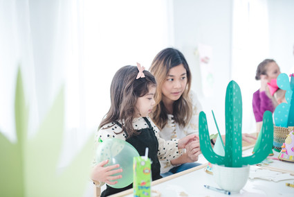 Modern cactus birthday party