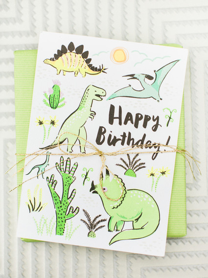 Modern dinosaur 1st birthday party