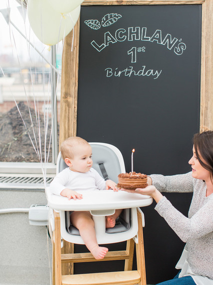 Modern dinosaur 1st birthday party