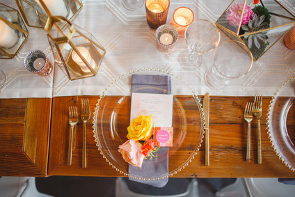 Bright floral baby shower