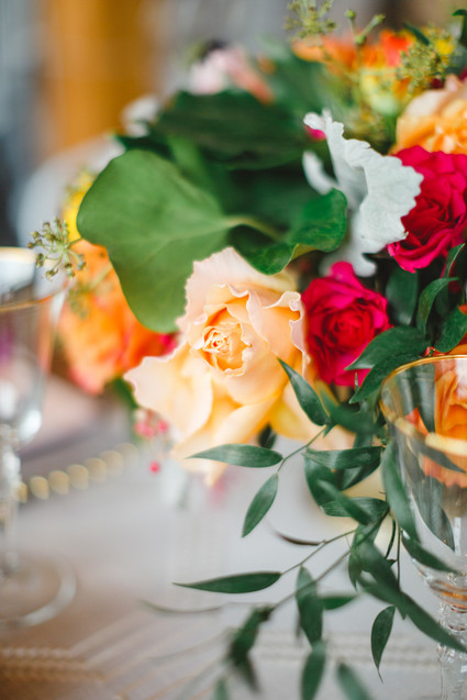 Bright floral baby shower