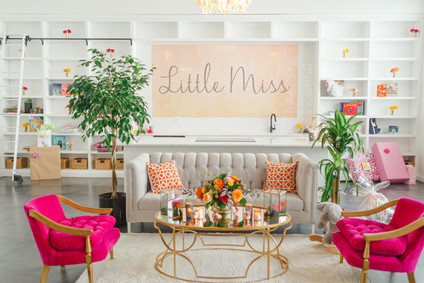 Bright floral baby shower