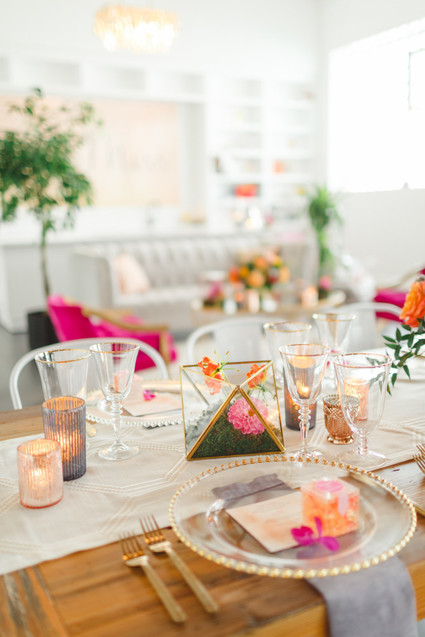 Bright floral baby shower