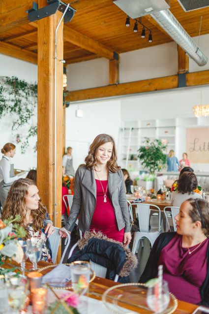 Bright floral baby shower