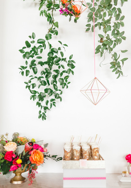 Bright floral baby shower