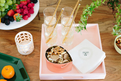 Pre-wedding bridal party snack bar