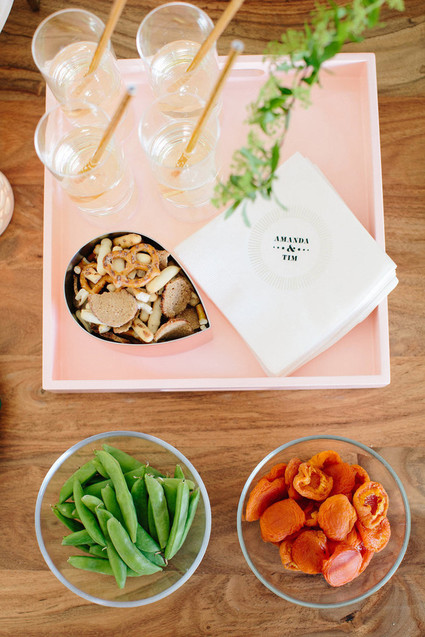 Pre-wedding bridal party snack bar