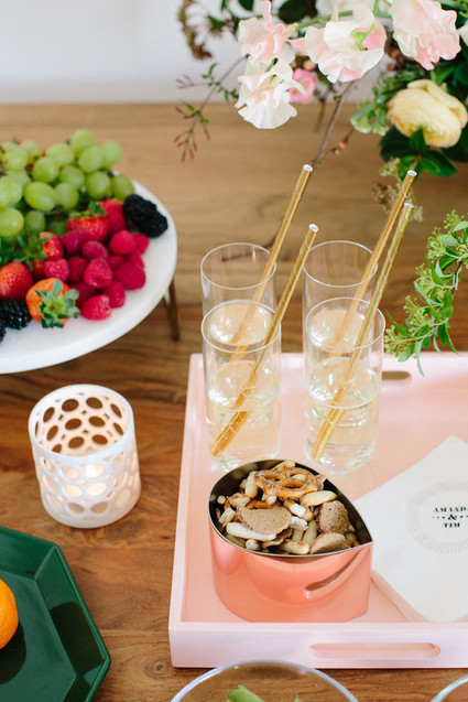 Pre-wedding bridal party snack bar