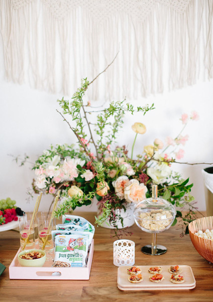 Pre-wedding bridal party snack bar Inspiration