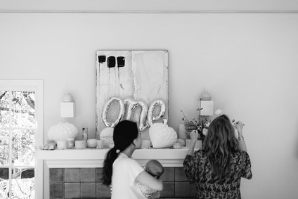 All white first birthday