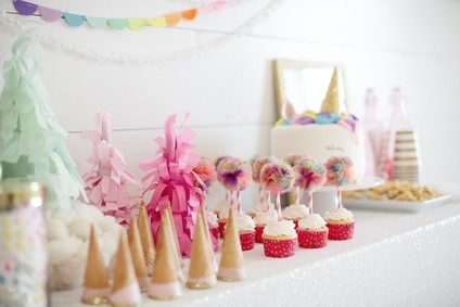 Spring floral unicorn birthday party