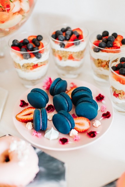 indigo macarons