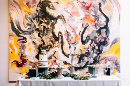 Modern wedding at an Art Gallery