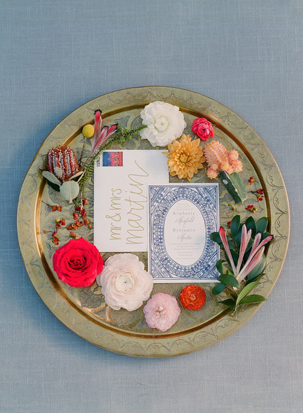 Colorful wedding invites