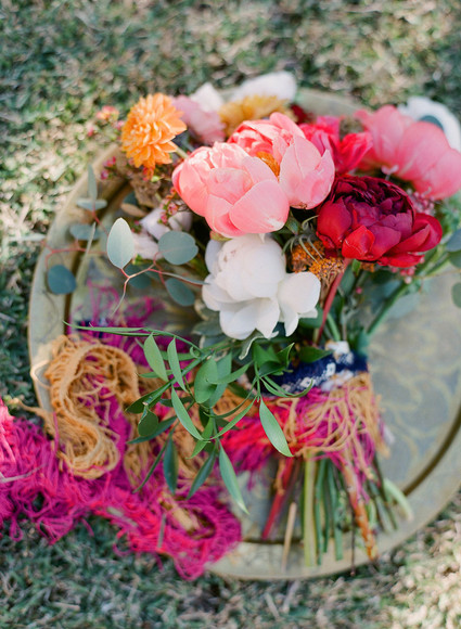 Peony bridal bouquet