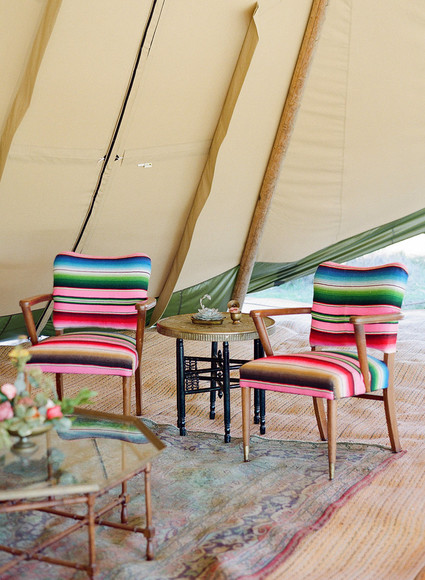 Colorful wedding decor