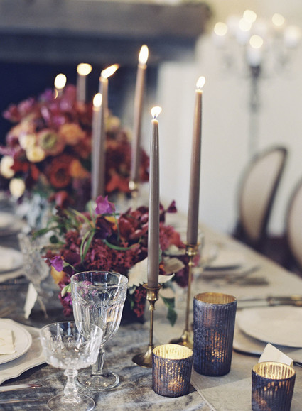 Gray candles