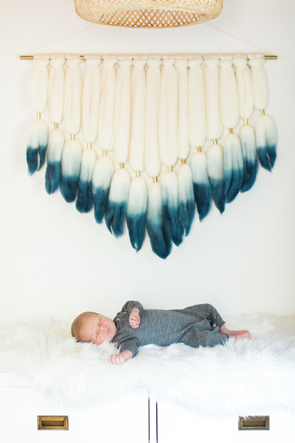 Indigo boho boy's nursery