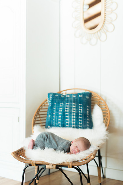 Indigo boho boy's nursery