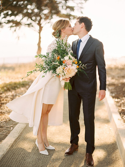 Modern wedding portrait