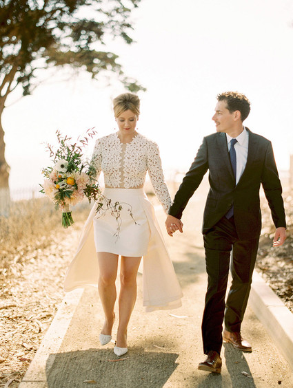 Modern wedding portrait