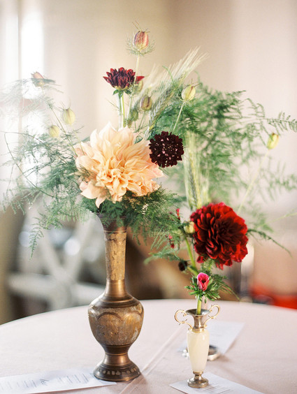 Dahlia centerpieces
