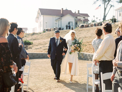 Stylish coastal wedding
