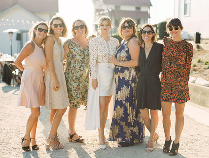 Stylish coastal wedding