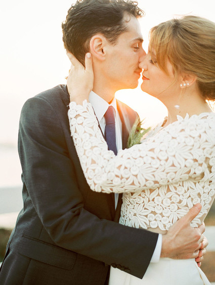 Modern wedding portrait