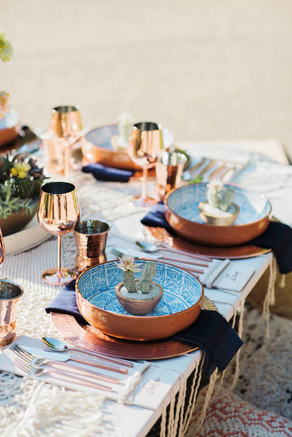 Boho place setting