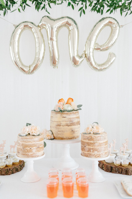 Floral Bambi 1st birthday Inspiration