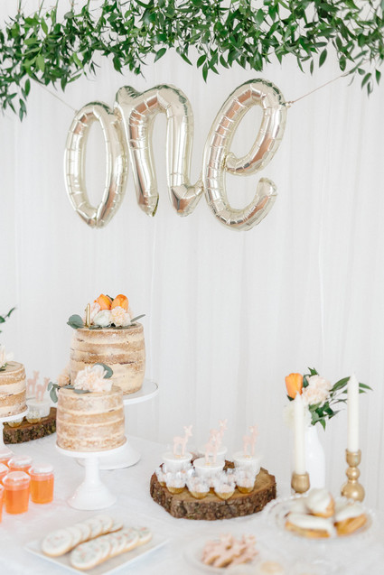 Floral Bambi 1st birthday Inspiration