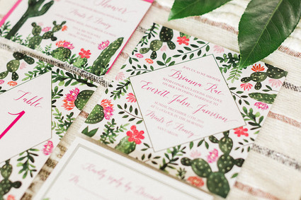 Cactus invitations Inspiration