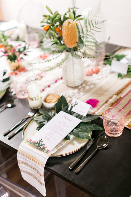 Tropical tablescape