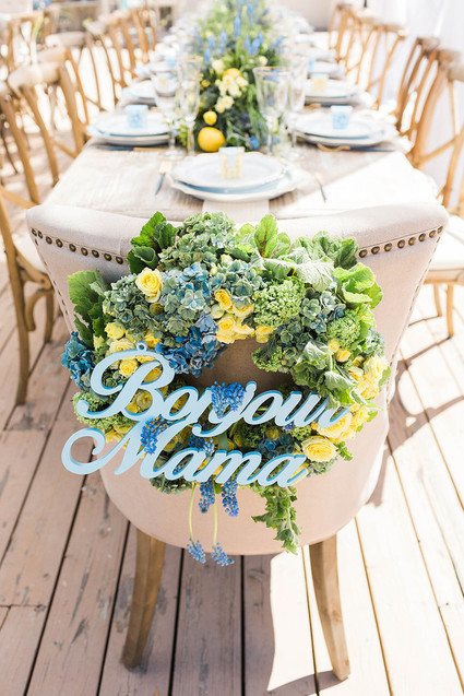 Spring french inspired baby shower