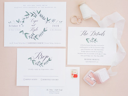 Spring wedding invitations