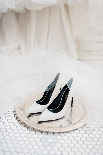 Modern bridal shoes