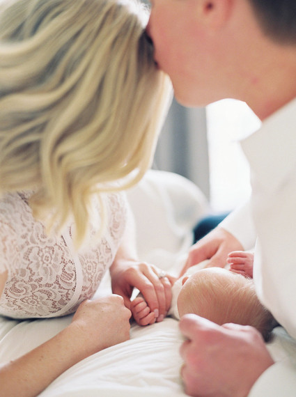 classic newborn photos on film