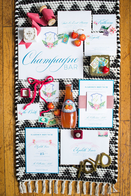 Bright Spring bridal shower brunch inspiration