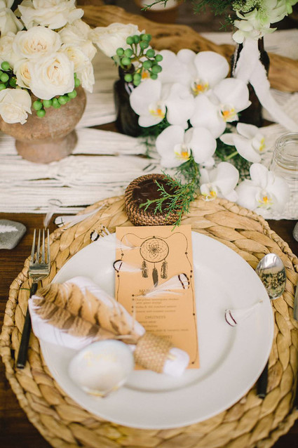 Bohemian place setting Inspiration