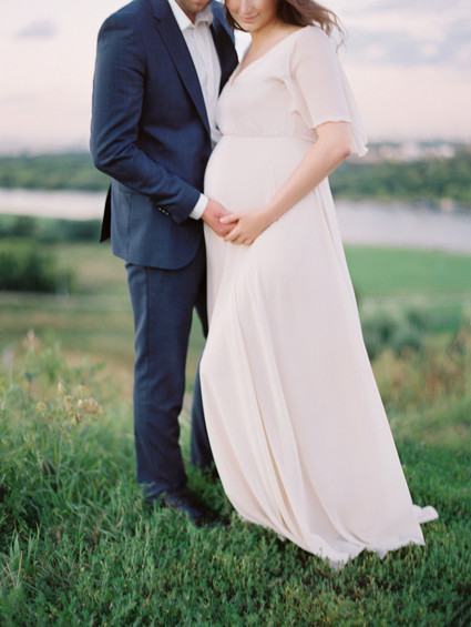 Dreamy formal maternity photos