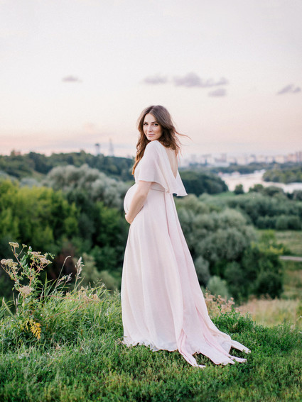 Dreamy formal maternity photos