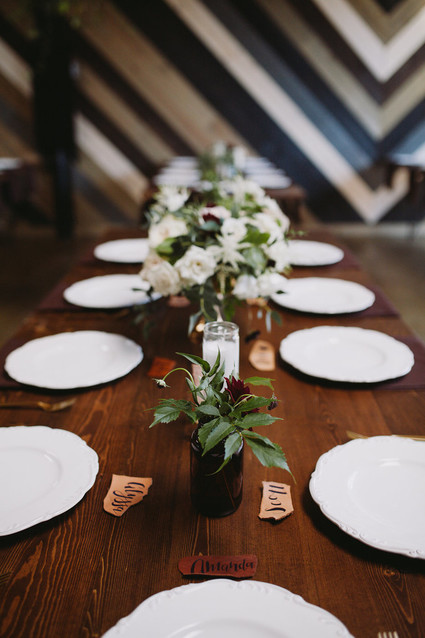 reception dinner table