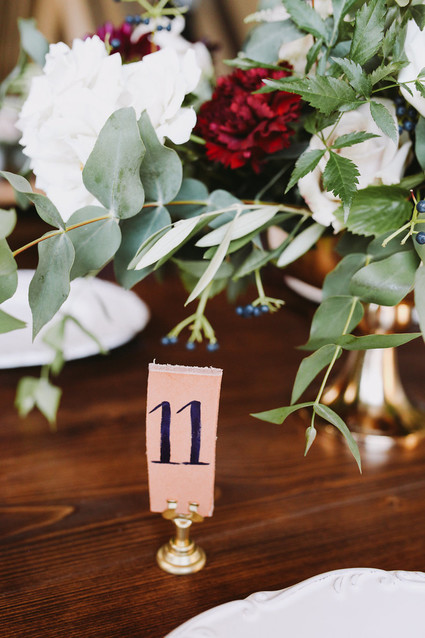 table number Inspiration