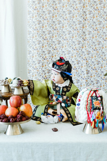 Modern first birthday Korean Dol