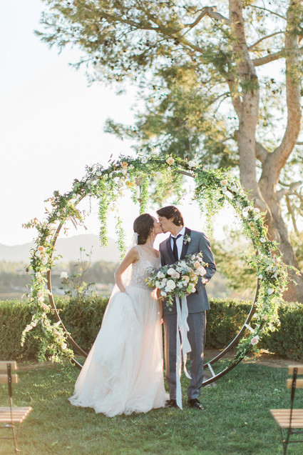 Vineyard wedding ceremony