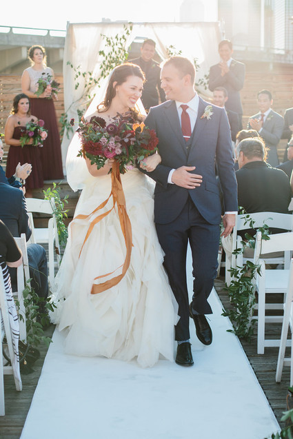 Fall wedding ceremony